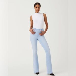 New SPANX Flare Jeans in Limited Edition Light Blue, Size S